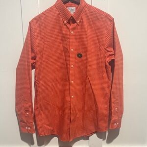 L.L. Bean Men's Red Plaid Button Down Shirt- Size S